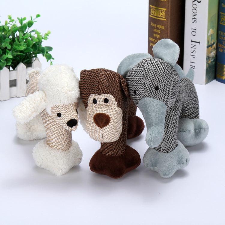 CalmPaw™ Whistle Pals – Interactive Squeaky Plush Dog Toys for Biting & Play