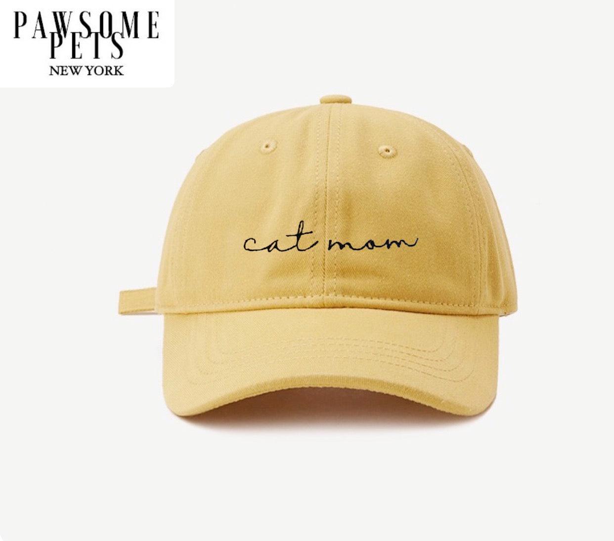 CalmPaw™ Cat Mom Hat – Embroidered Baseball Cap for Cat Lovers