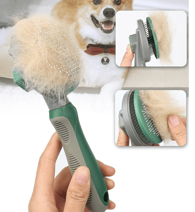 CalmPaw™ Hair Whisperer – Automatic Self-Cleaning Detangling Comb