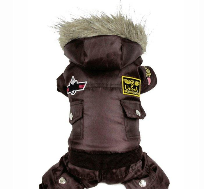CalmPaw™ Air Force Pet Suit – Stylish Autumn & Winter Coat for Dogs