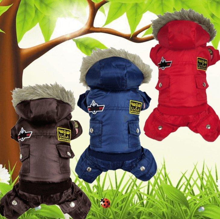 CalmPaw™ Air Force Pet Suit – Stylish Autumn & Winter Coat for Dogs