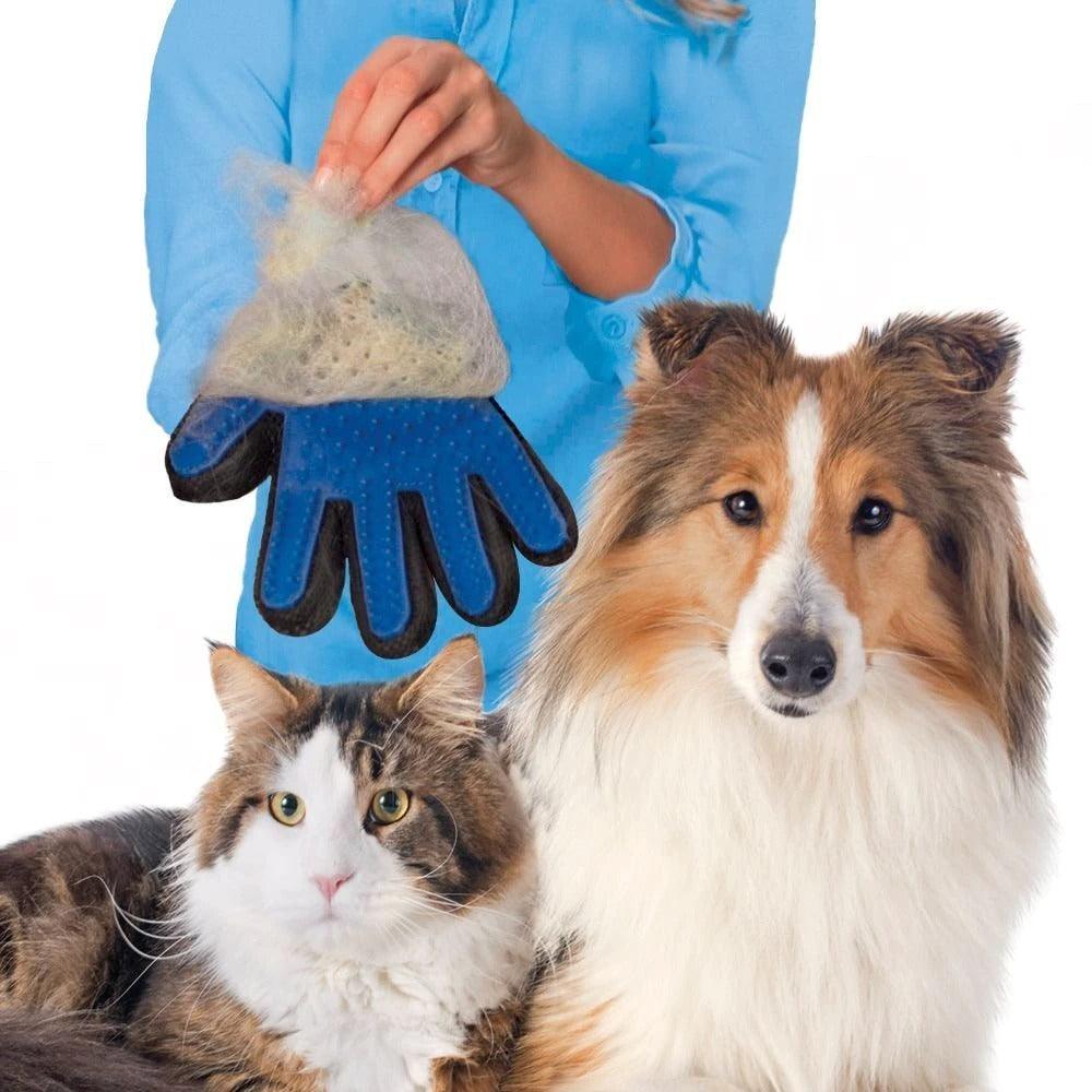 CalmPaw™ Pet Grooming Glove – Hair Removal & Massage Glove for Cats & Dogs