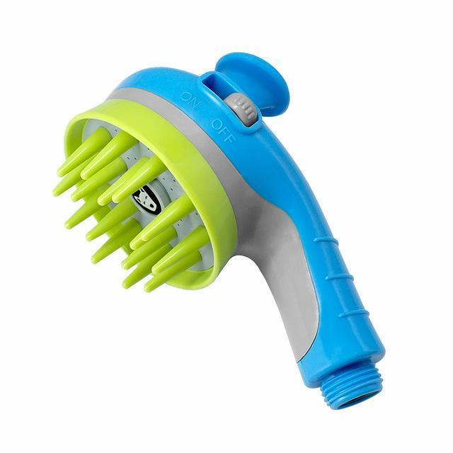 CalmPaw™ Dog Shower Brush – 2-in-1 Shampoo Applicator & Massage Brush