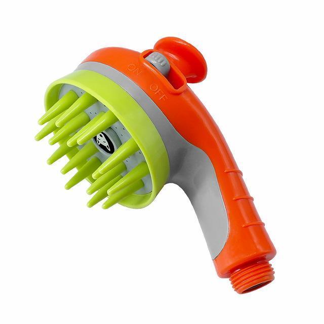 CalmPaw™ Dog Shower Brush – 2-in-1 Shampoo Applicator & Massage Brush